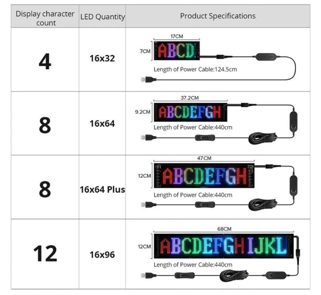 Car LED Display